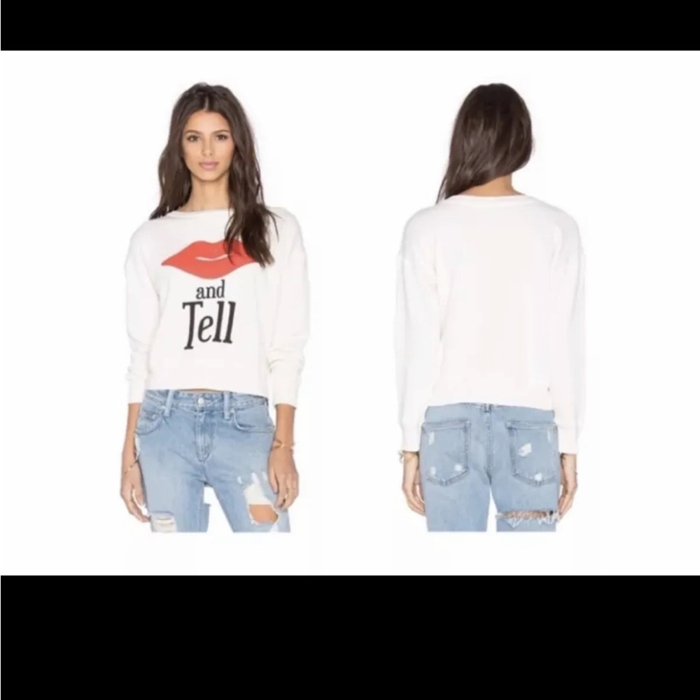NWT wildfox kiss and tell sweatshirt size xs